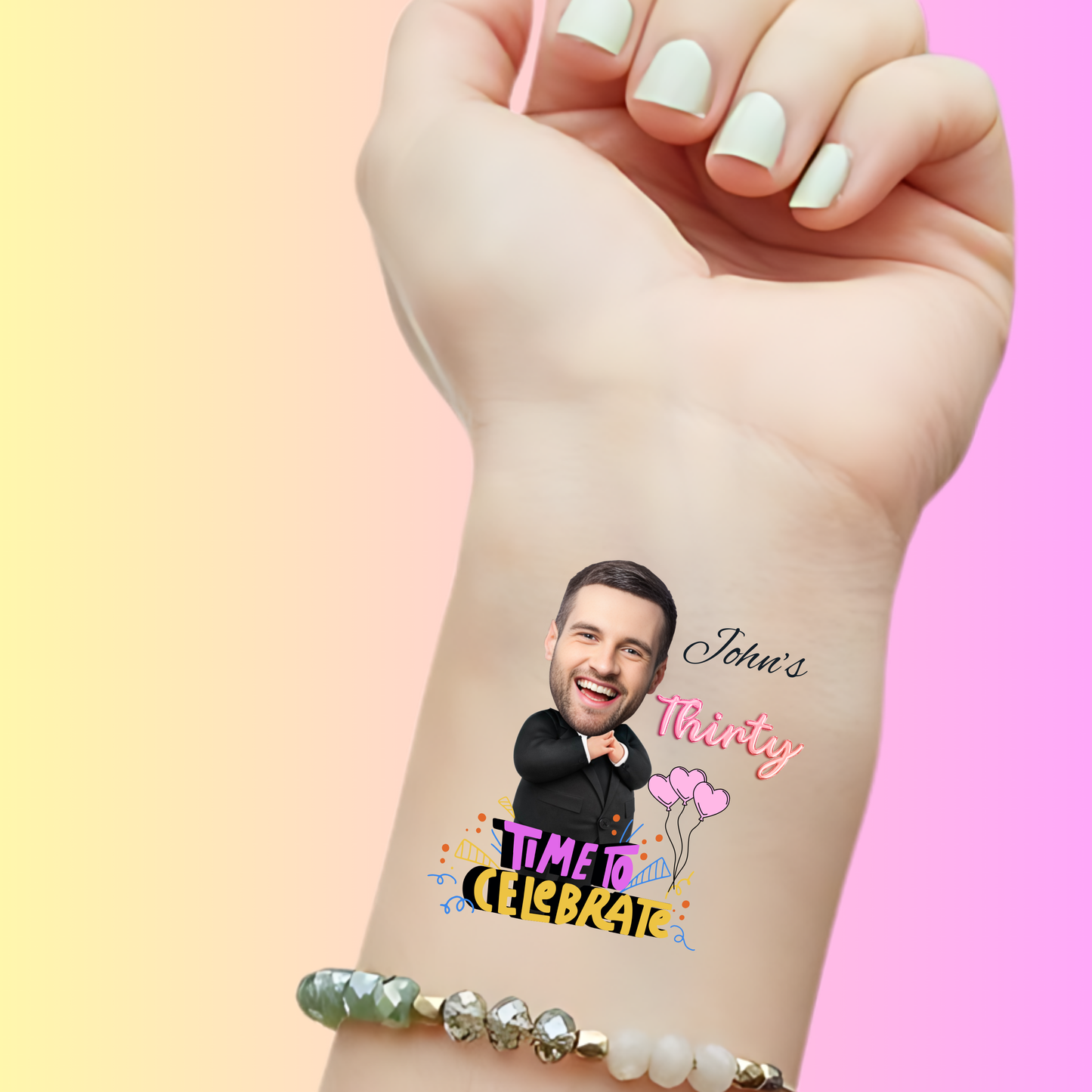 Time to Celebrate – Premium Custom Birthday Tattoos