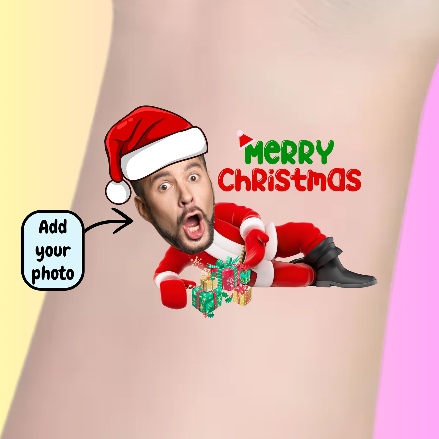 Funny Santa – Premium Custom Christmas Tattoos