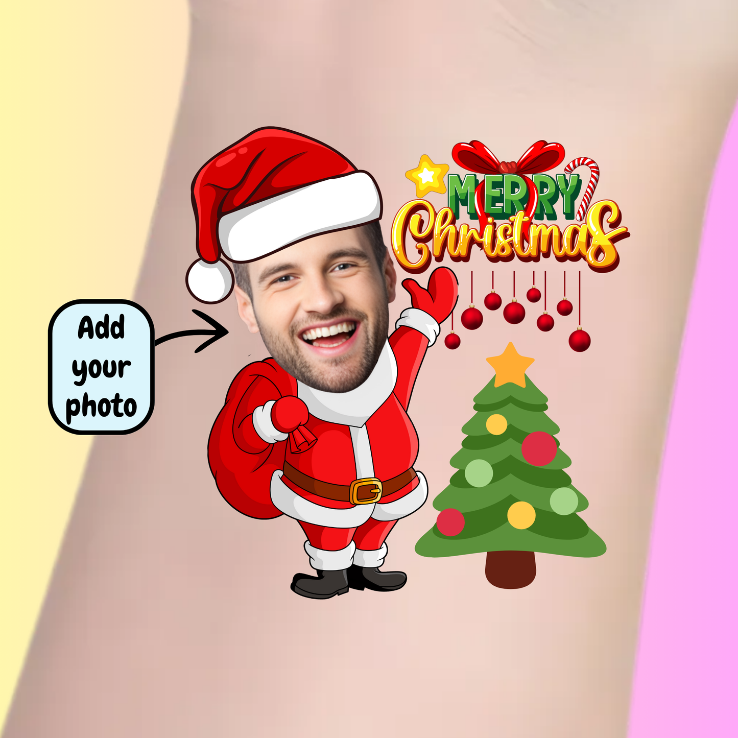 Jolly Santa – Premium Custom Christmas Tattoos