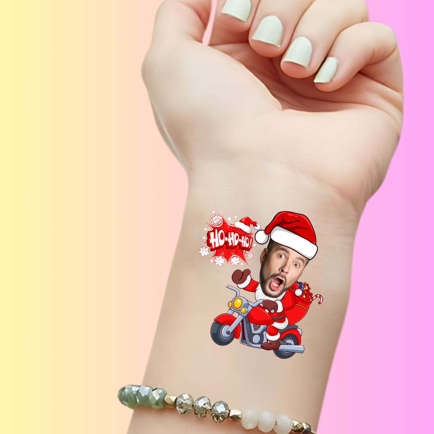 Biker Santa – Premium Custom Christmas Tattoos