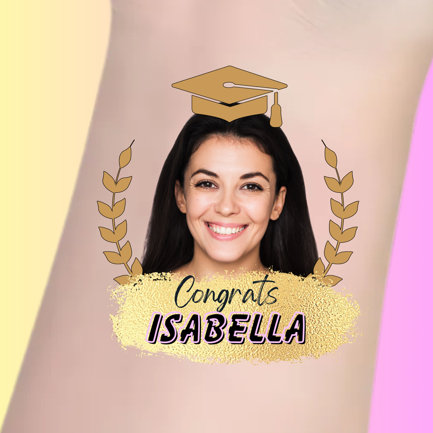 Golden Laurel – Premium Custom Graduation Tattoos