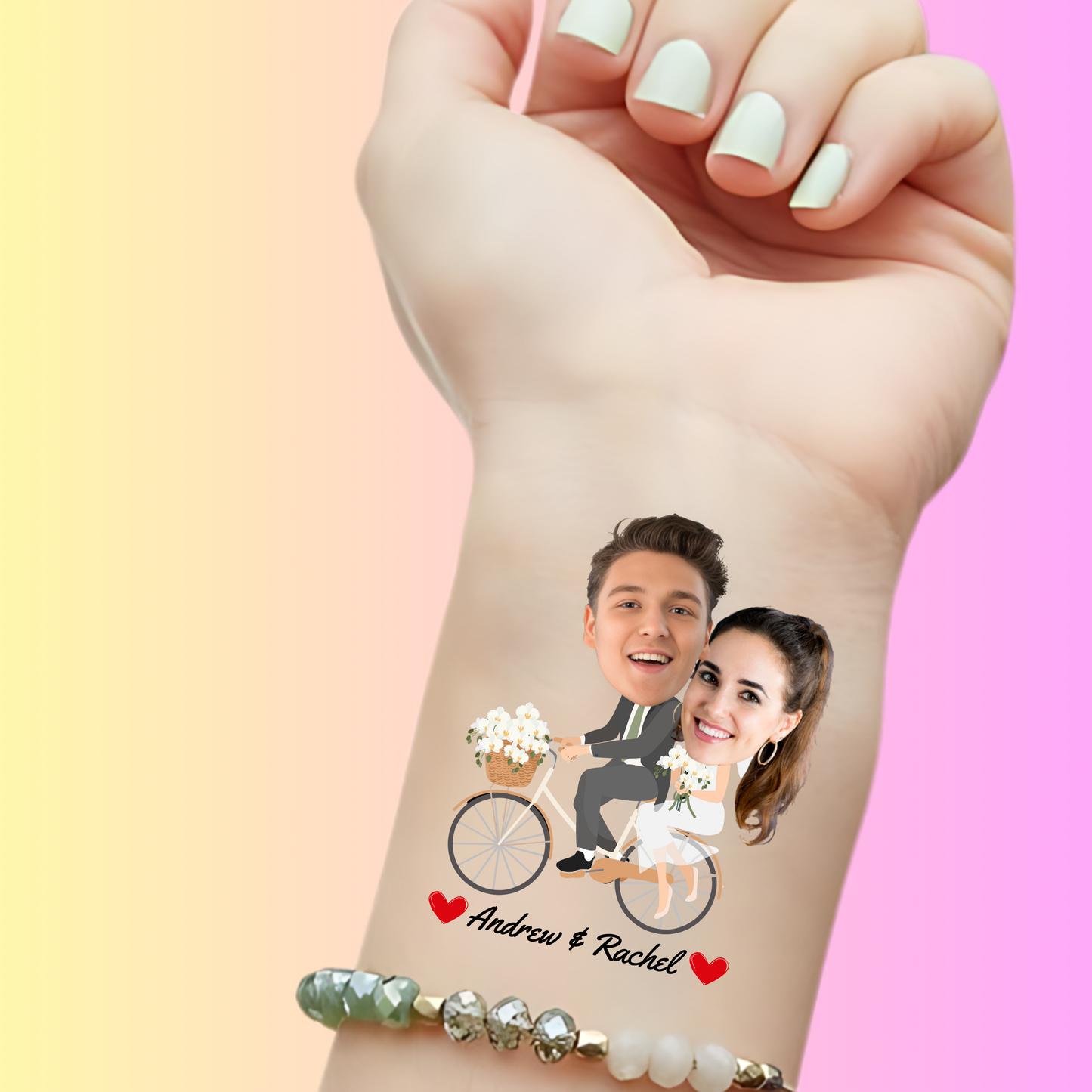 Bicycle Built for Love – Premium Custom Wedding Tattoos