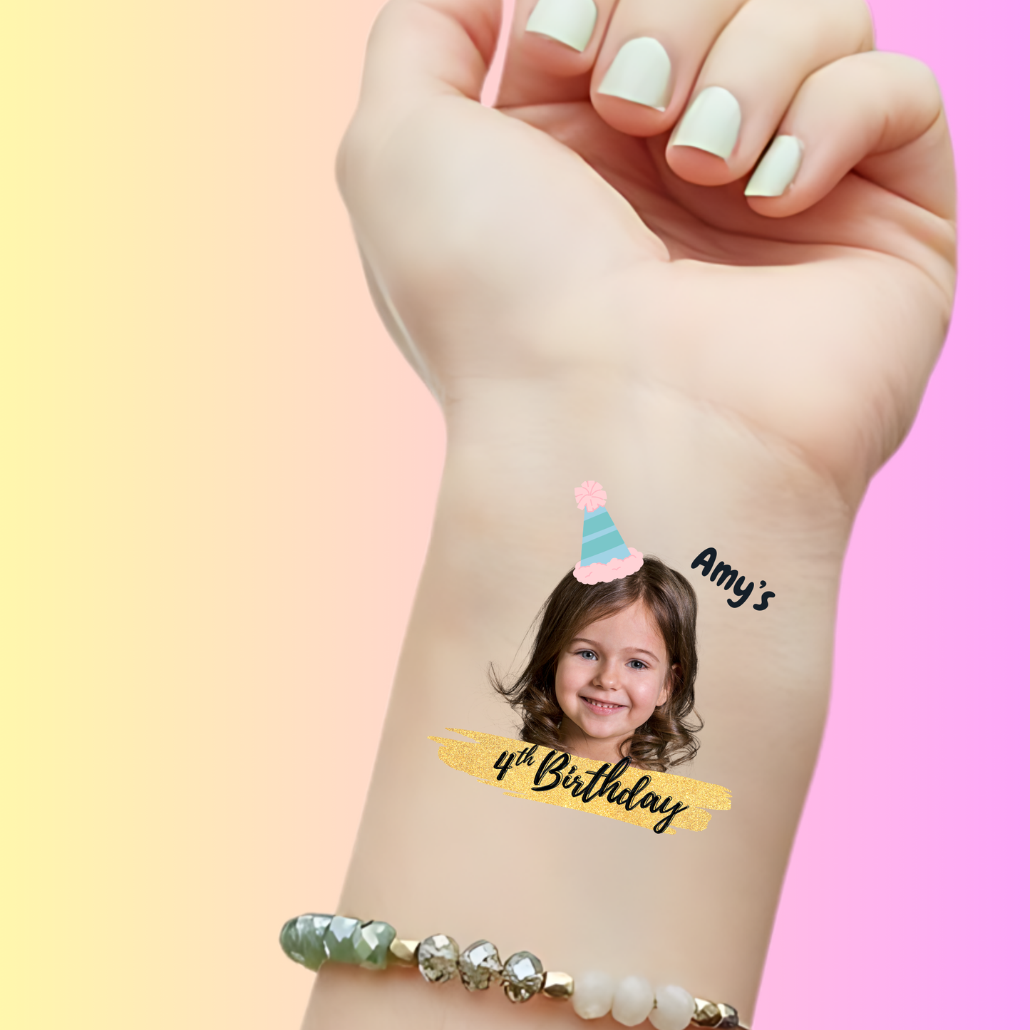 Birthday Sparkle – Premium Custom Birthday Tattoos