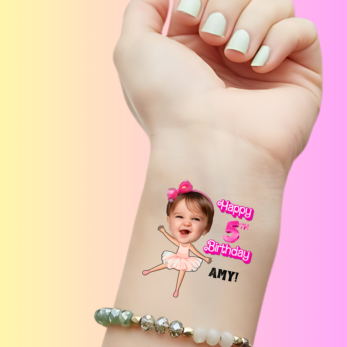 Ballet Birthday Star – Premium Custom Birthday Tattoos