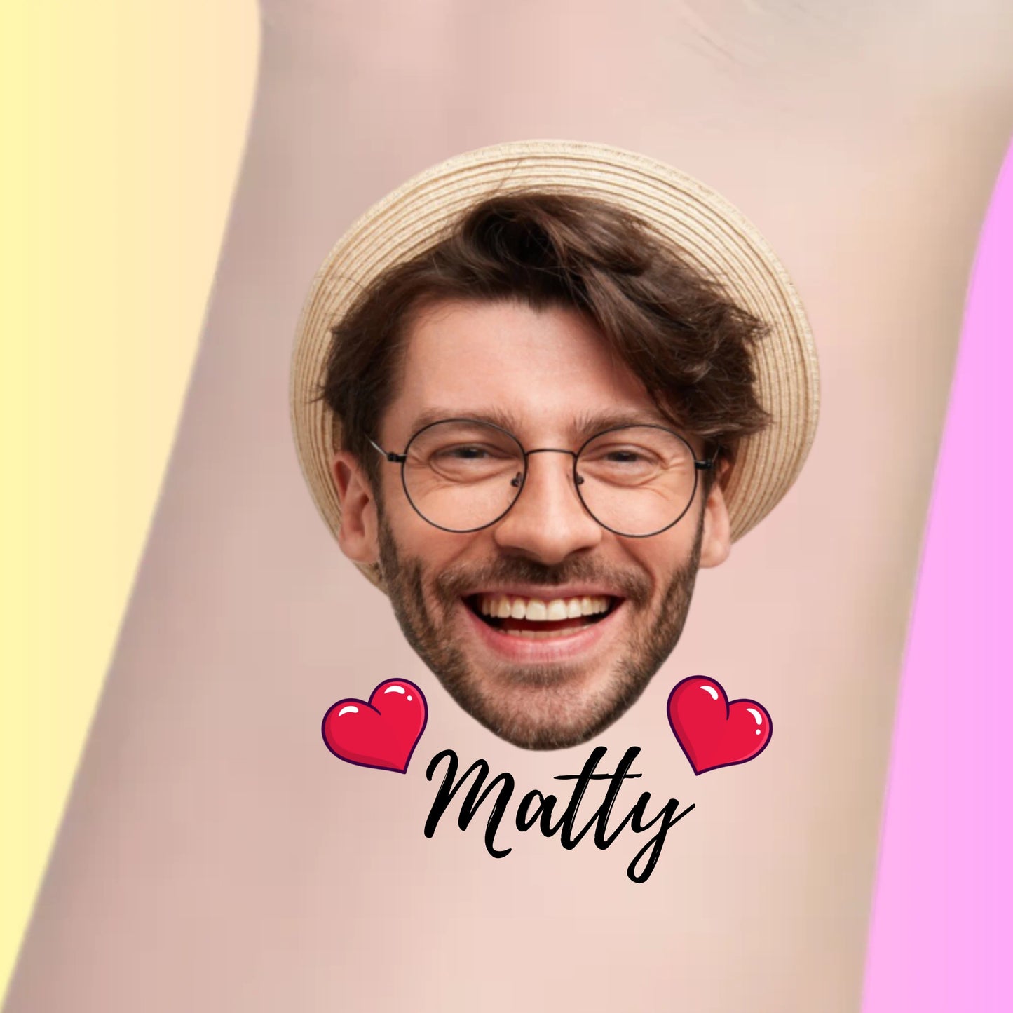 Custom Bachelorette Temporary Tattoos - Groom Name