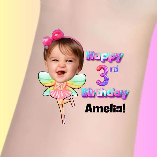 Fairy Fun - Premium Custom Birthday Tattoos