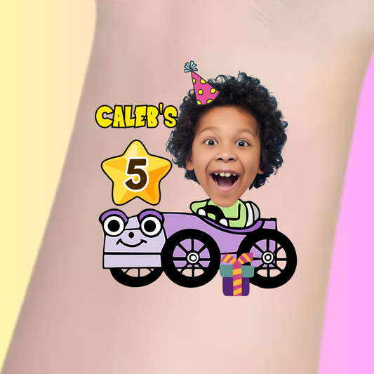 Happy Ride Birthday - Premium Custom Birthday Tattoos