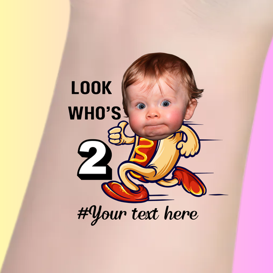 Hot Dog Runner - Premium Custom Birthday Tattoos