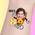 Custom temporary tattoo with boy&