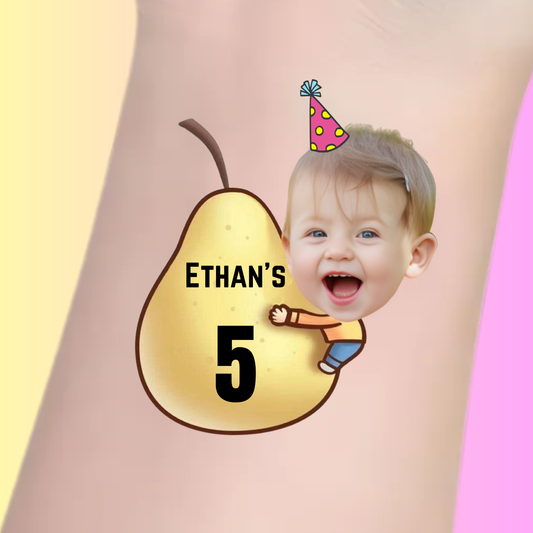 Pear-fect Birthday - Premium Custom Birthday Tattoos