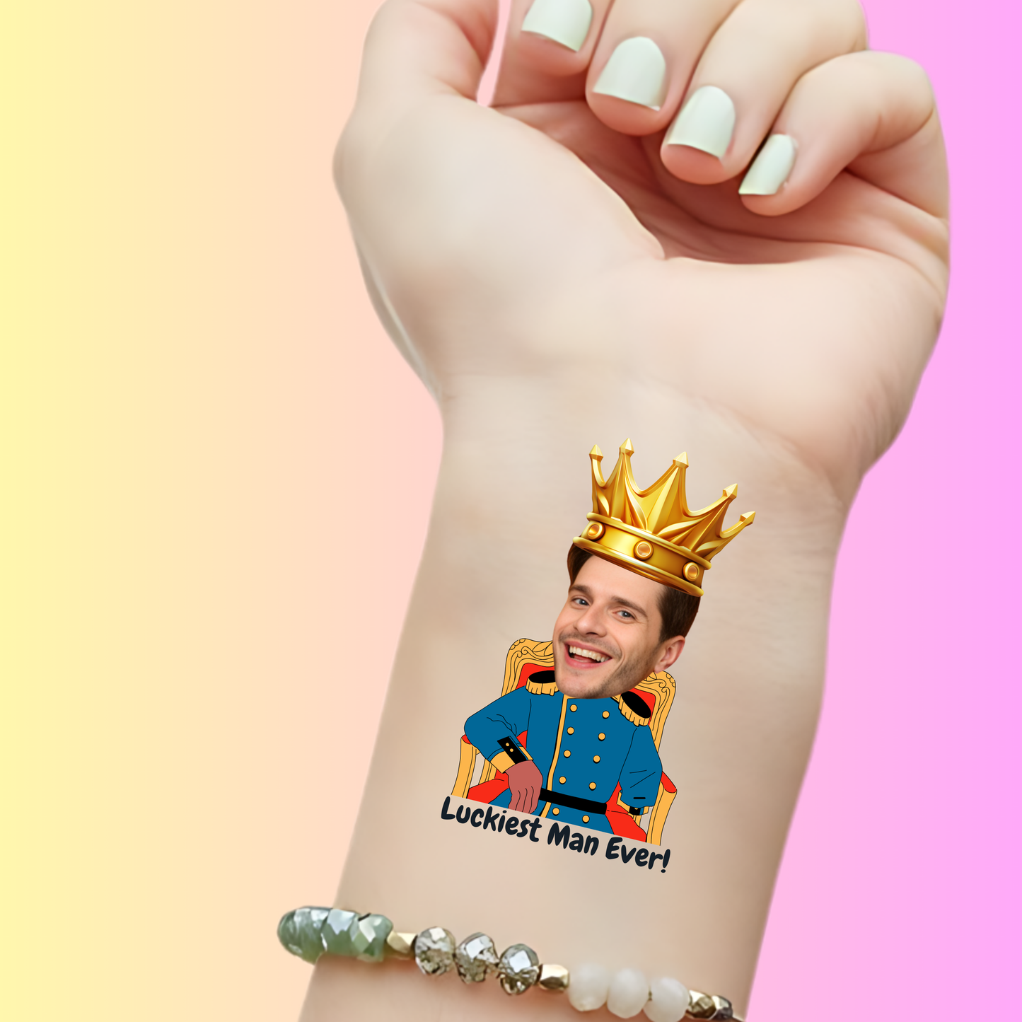 Luckiest Man Ever  – Premium Custom Bachelorette Tattoos