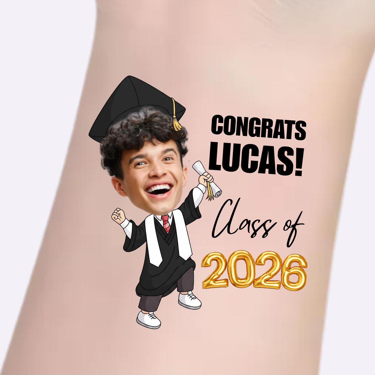 Black Gown Diploma – Custom Graduation Tattoos