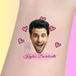 Custom Bachelorette Temporary Tattoos - Champagne & Hearts