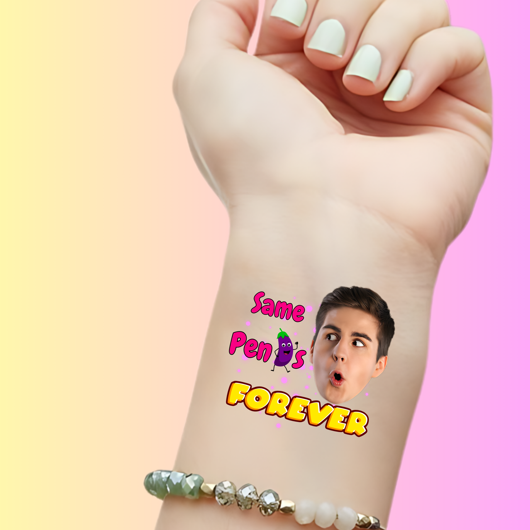 Custom Bachelorette Temporary Tattoos - Same Pen🍆s Forever