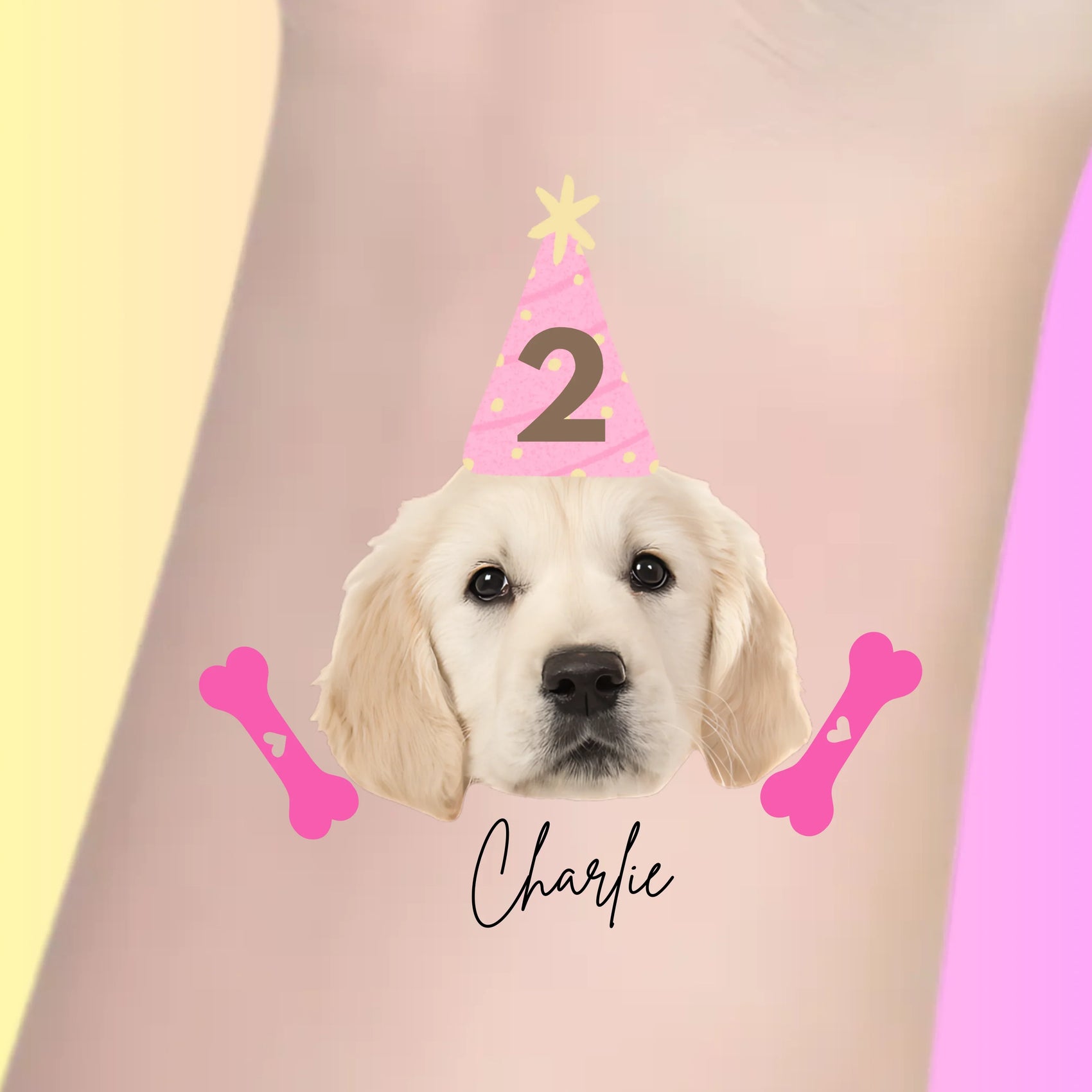 Custom Pet Temporary Tattoos - Pup-arazzi Party