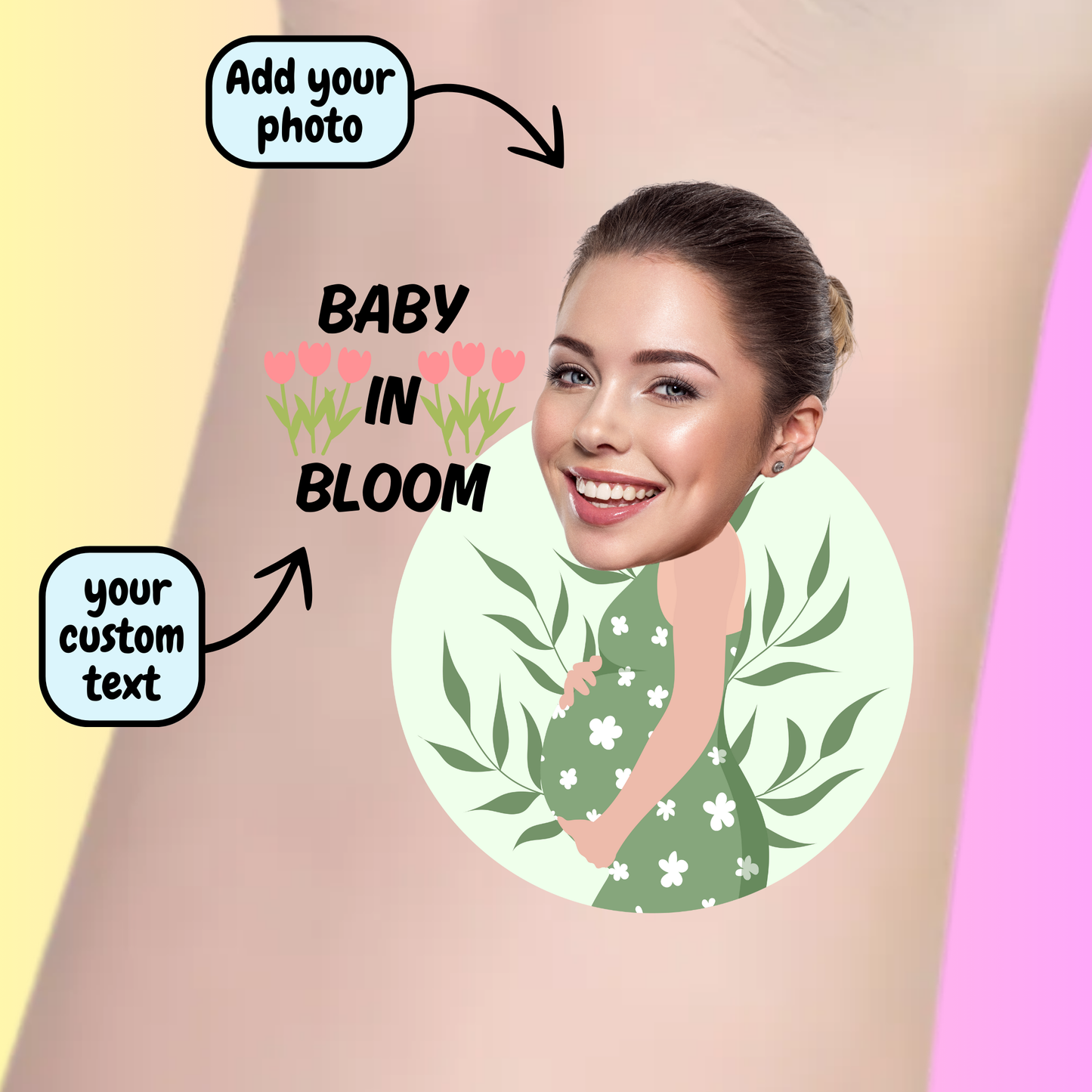 Baby In Bloom – Premium Custom Baby Shower Tattoos