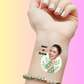 Custom Baby Shower Temporary Tattoos - Baby in Bloom