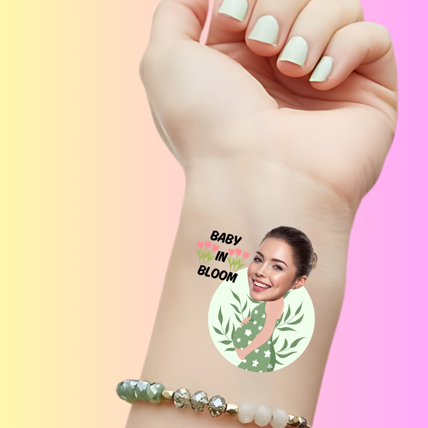 Baby In Bloom – Premium Custom Baby Shower Tattoos