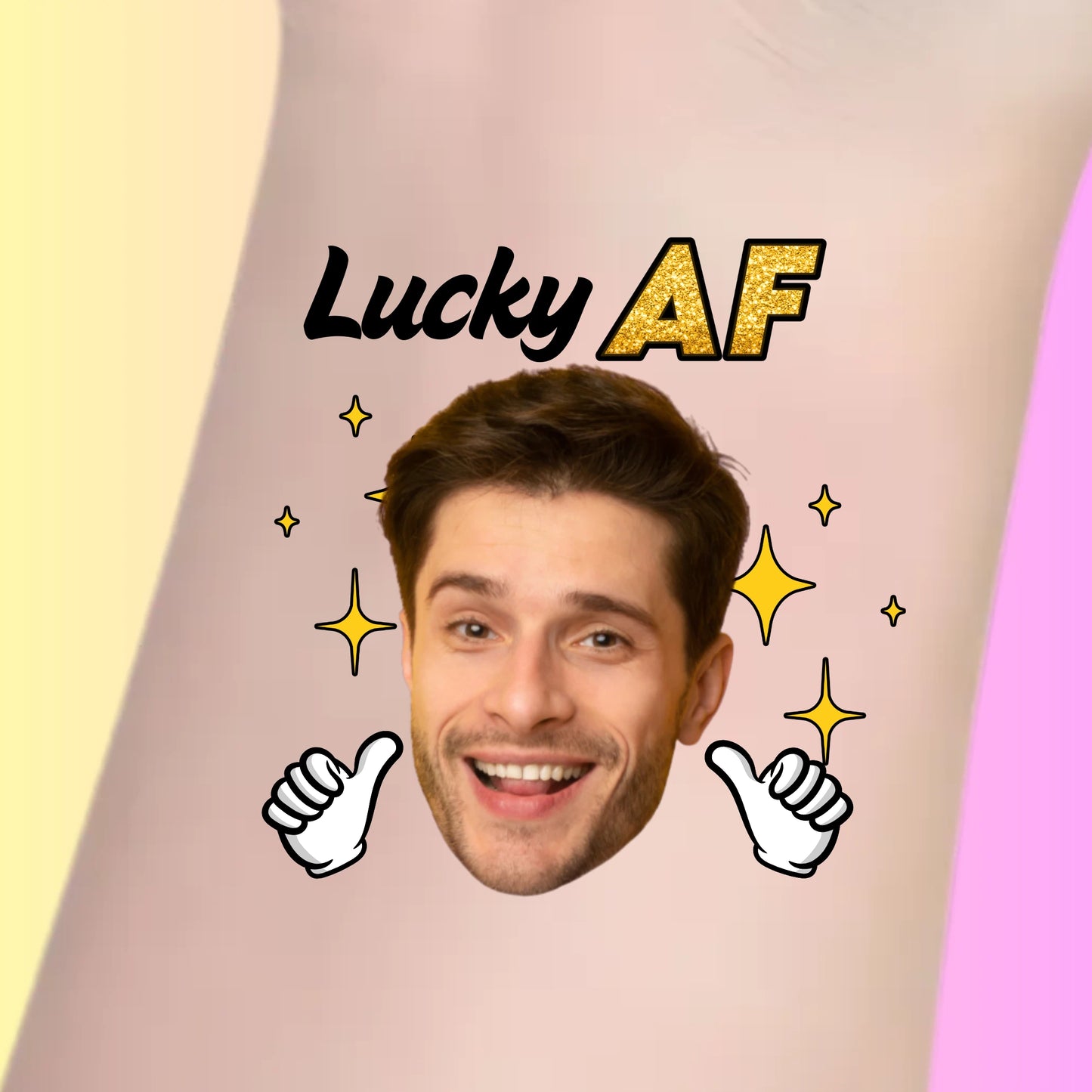 Custom Bachelorette Temporary Tattoos - Lucky AF