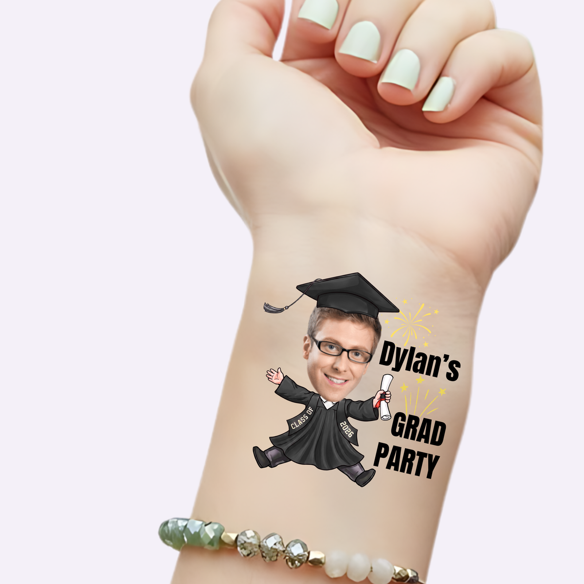 Jumping Graduate Party – Custom Graduation Tattoos