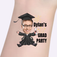 Custom Graduation Tattoos - Jumping Graduate Party