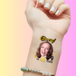 Custom Birthday Temporary Tattoos - Funny Cheers to 40 Years Champagne Theme