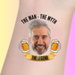 Custom Birthday Temporary Tattoos - The Man The Myth The Legend Beer Theme