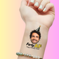 Custom Birthday Temporary Tattoos - Funny Forty AF Black & Gold Theme