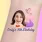Custom Birthday Temporary Tattoos - Whimsical Mermaid Birthday