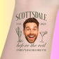 Custom Bachelorette Temporary Tattoos - Scottsdale Before the Veil