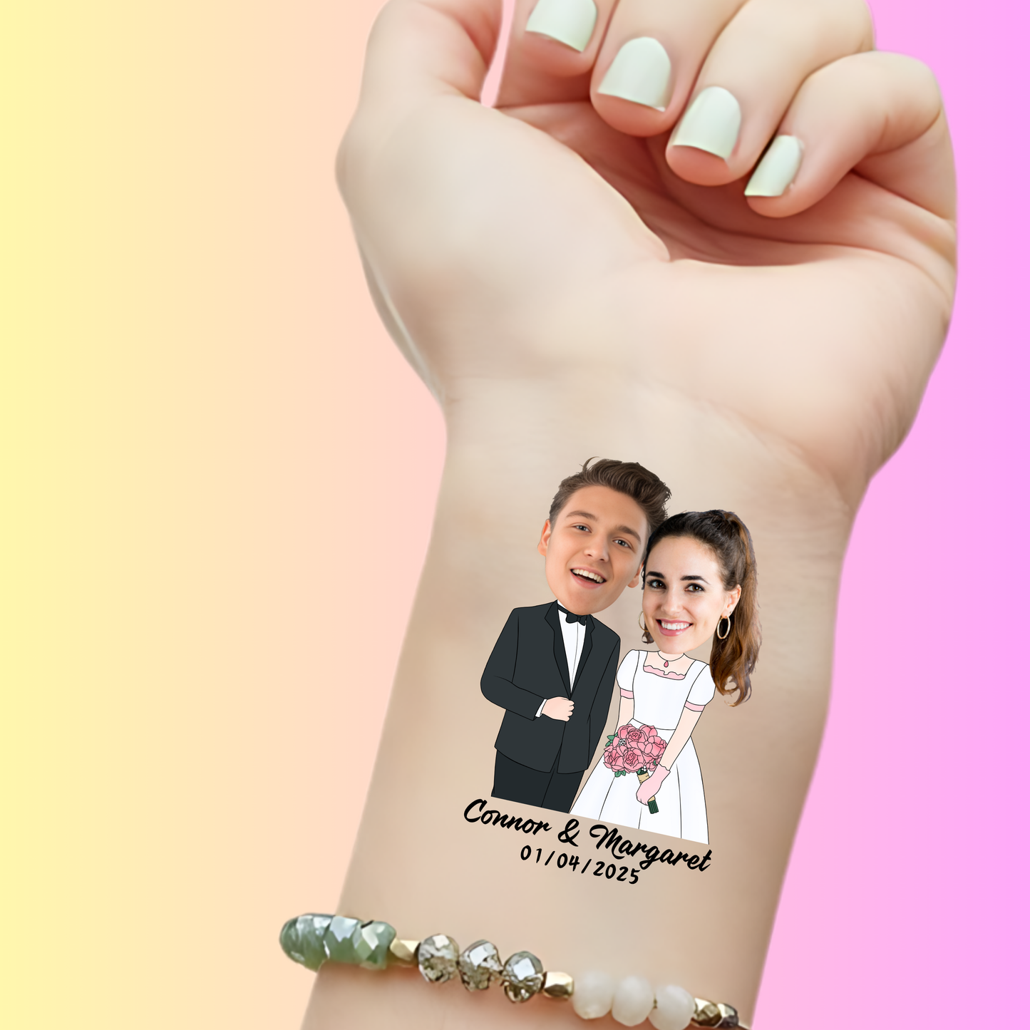 Classic Romance – Premium Custom Wedding Tattoos
