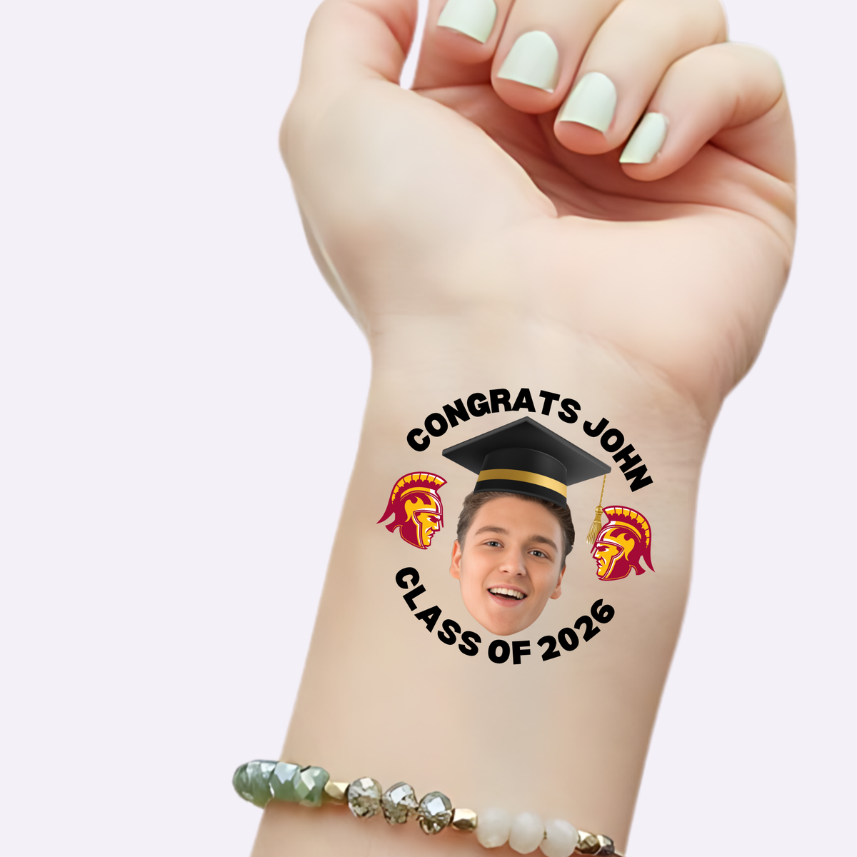 School Mascot Graduate – Custom Graduation Tattoos