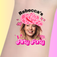 Custom Birthday Temporary Tattoos - Flirty Forty Cowgirl