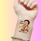 Custom Birthday Temporary Tattoos - Funny Look Who's 40 Hot Dog
