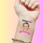 Custom Birthday Temporary Tattoose - Forty & FAB Heart