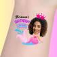 Custom Birthday Temporary Tattoos - Birthday Bash Mermaid