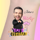 Custom Birthday Temporary Tattoos - Vibrant "Time to Celebrate"
