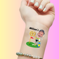 Custom Birthday Temporary Tattoos - Funny Golf Fore-ever Young