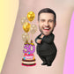 Custom Birthday Temporary Tattoos - Classy Black Suit & Birthday Cake