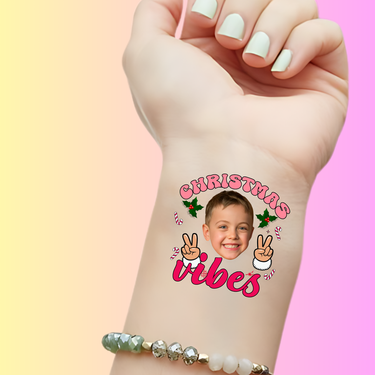 Holly Jolly Vibes – Premium Custom Christmas Tattoos