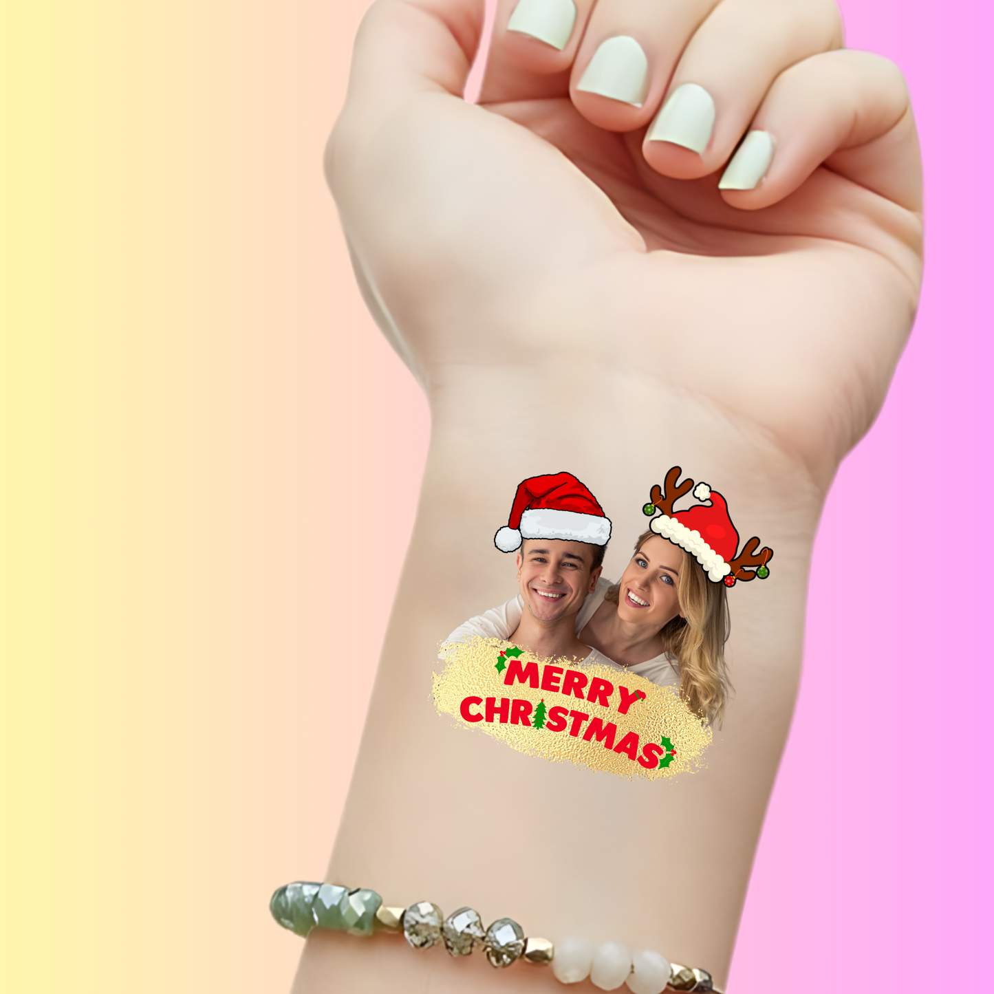 Merry Christmas couple – Premium Custom Christmas Tattoos