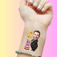 Custom Birthday Temporary Tattoos - Classy Black Suit & Birthday Cake