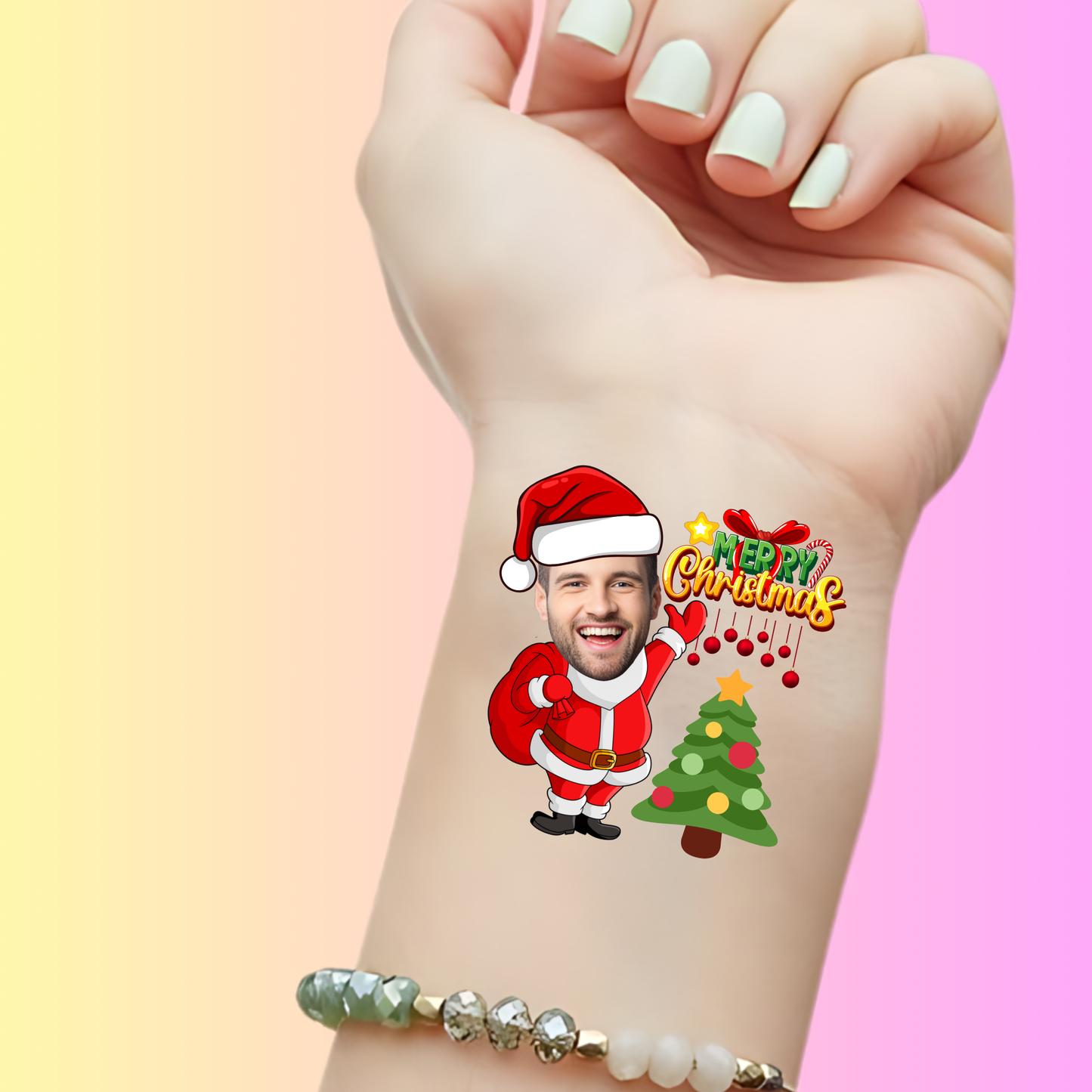 Jolly Santa – Premium Custom Christmas Tattoos