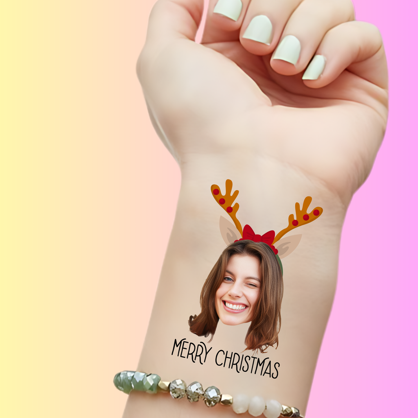 Rudolph Reindeer – Premium Custom Christmas Tattoos