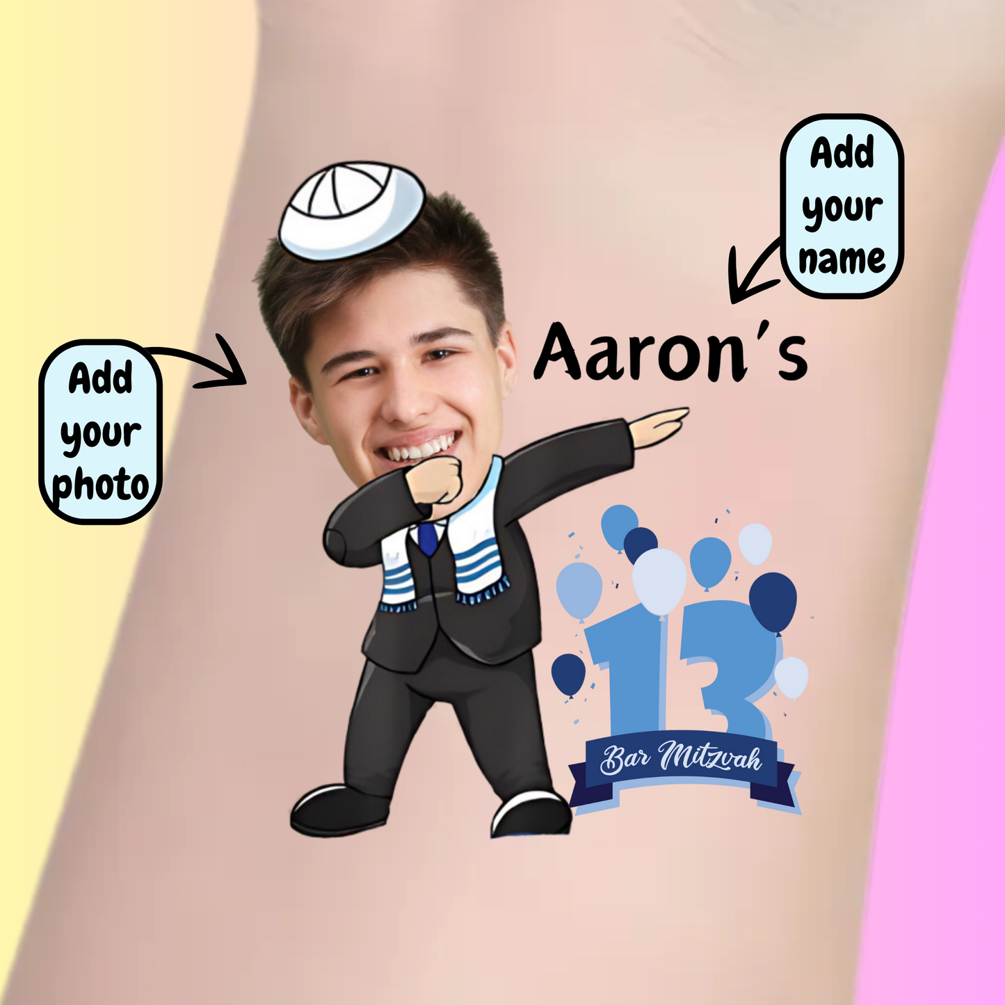 Bar Mitzvah - Premium Custom Bar Mitzvah Tattoos