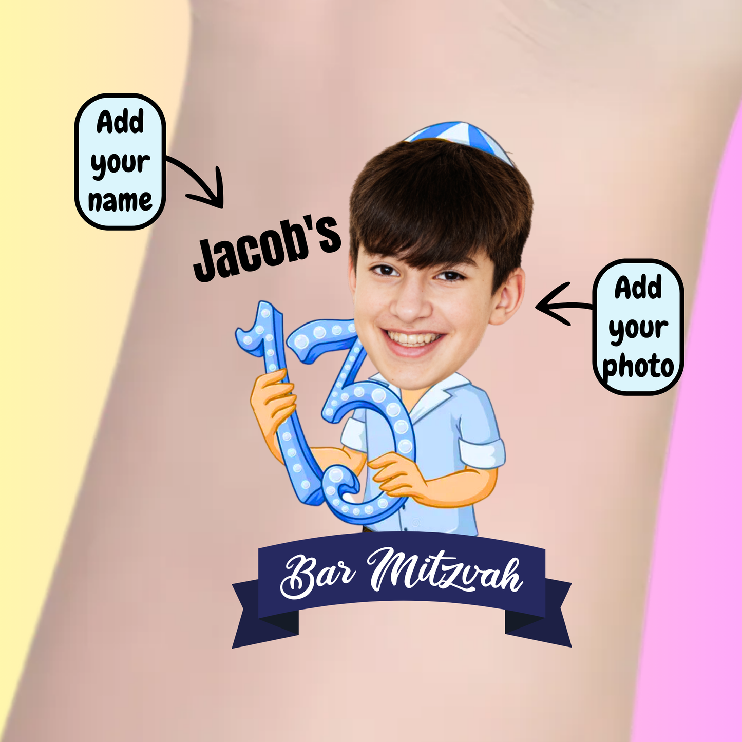 Custom Bar Mitzvah - Premium Custom Bar Mitzvah Tattoos