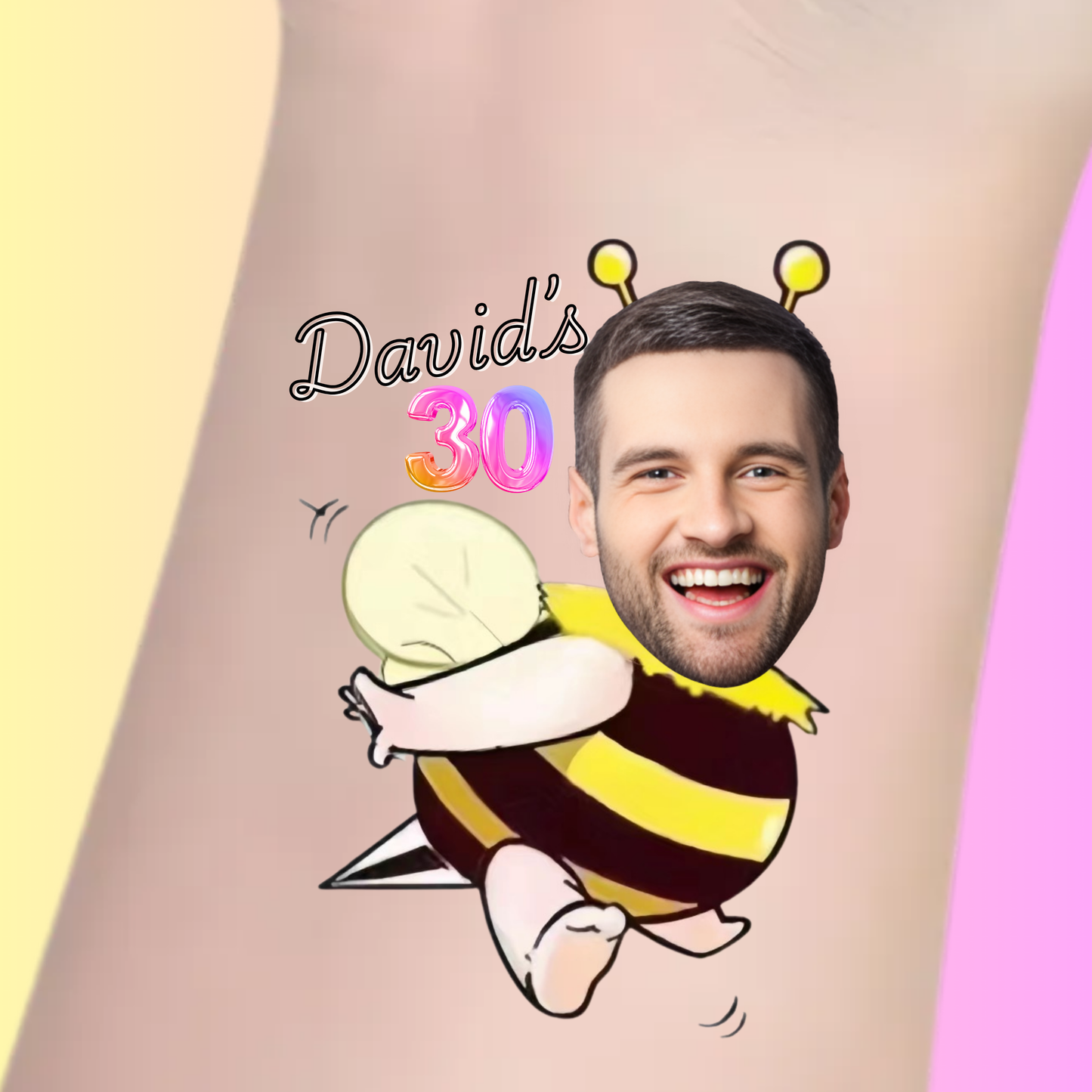 Bee-Day Bash – Premium Custom Birthday Tattoos