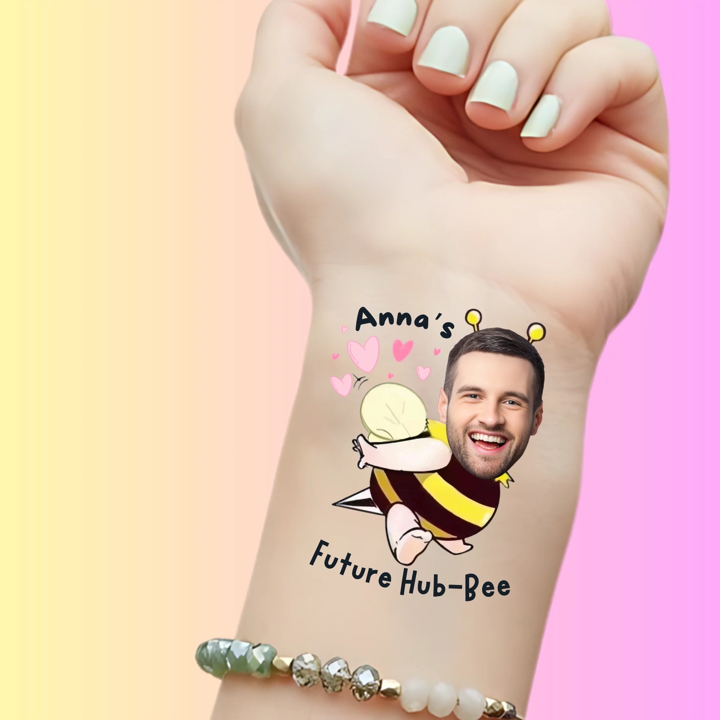 Custom Bachelorette Temporary Tattoos - Future Hub-Bee