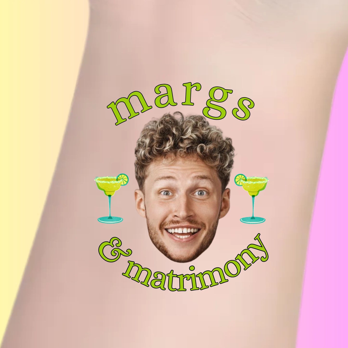 Custom Bachelorette Temporary Tattoos -  Margs & Martrimony