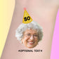 Custom Birthday Temporary Tattoos - Elegant Gold Glitter Milestone
